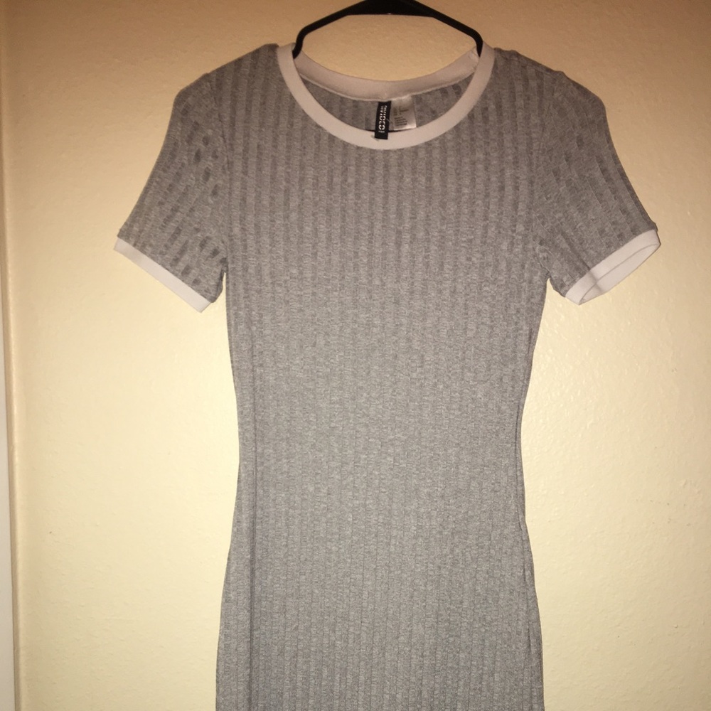 Grey bodycon dress